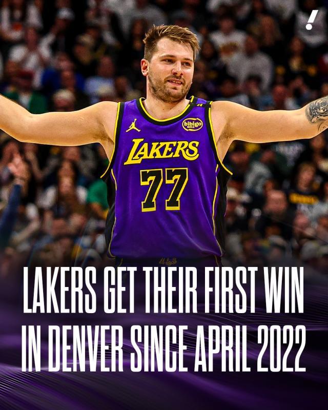 米兰体育中国官网-32分率队完胜掘金！东契奇：湖人的唯一目标是夺冠