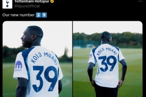 米兰体育中国官网-500万欧租借1年！热刺官方：新援中锋穆阿尼将身披39号球衣